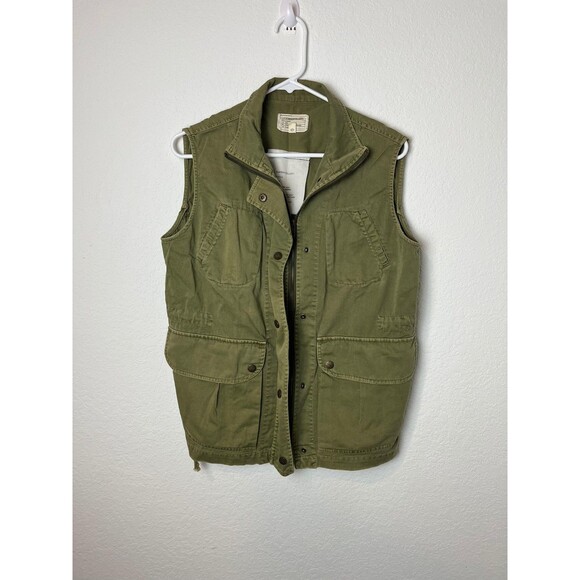 Current/Elliott Vest Womens 0 XS Olive Green The Leisure Military Utility 4393 - Picture 1 of 7